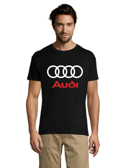 Tricou bărbati Audi Negru si Rosu negru 2XL