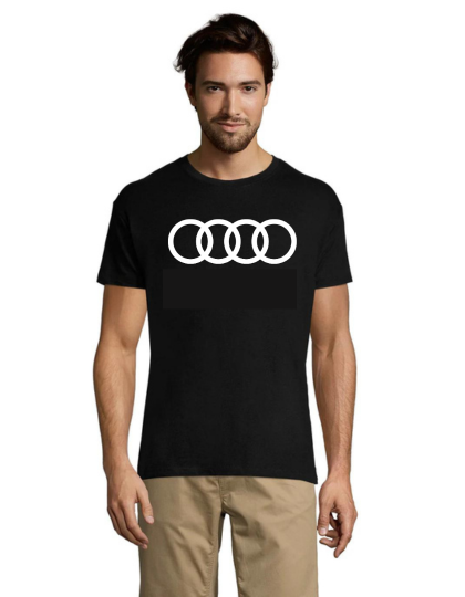 Tricou bărbati Audi Circles negru 2XL