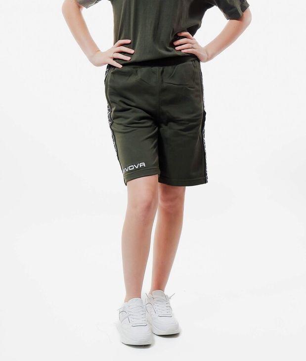 BERMUDA TERRY BAND pantaloni scurţi verde militar 2XL