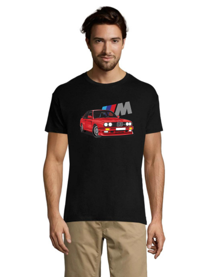 BMW E30 Cu M tricou bărbătesc negru 2XL