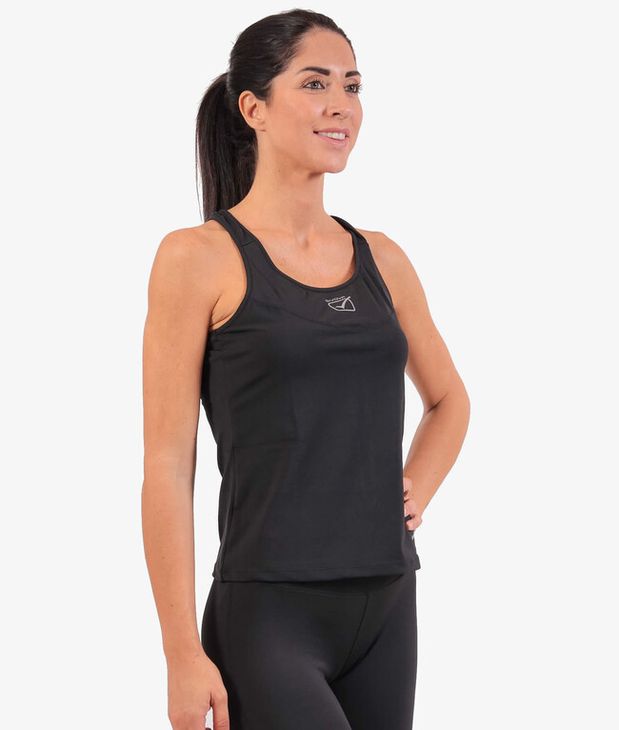 CANOTTA DONNA STAMPA maiou sport negru L