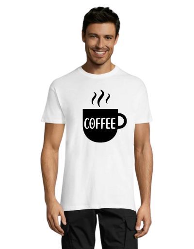 Tricou cafe 2 barbati negru 2XL