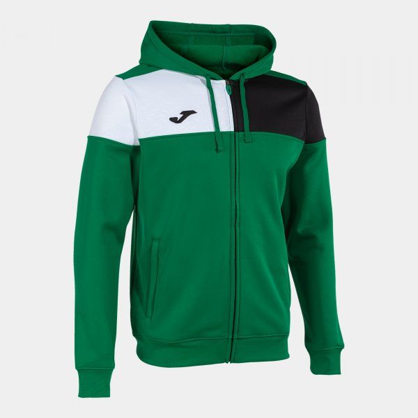 CREW V ZIP-UP HOODIE hanorac verde XS