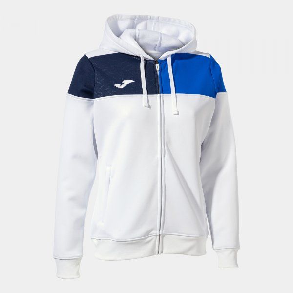 CREW V ZIP-UP HOODIE hanorac alb XS