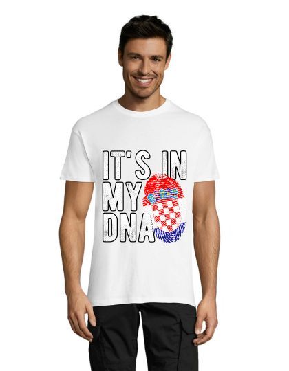 Tricou bărbați Croația – Este în ADN-ul meu alb L