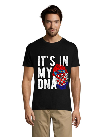 Tricou bărbati Croatia – Este în ADN-ul meu negru 2XL