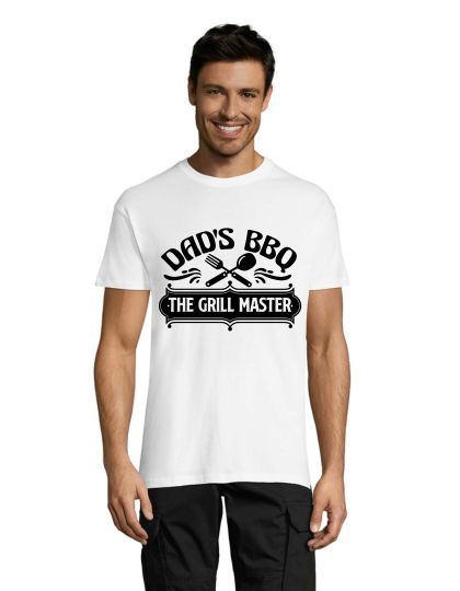 Dad's BBQ - Tricou barbatesc Grill Master alb 2XL