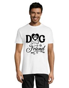 Tricou bărbați Dog Friend alb 2XL