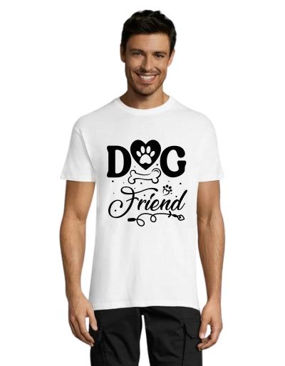 Tricou pentru bărbati Dog Friend negru 3XL