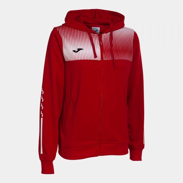 ECO SUPERNOVA ZIP-UP HOODIE hanorac rosu alb M