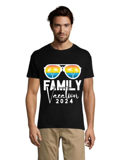 Tricou bărbati Vacation Family 2024 negru XS