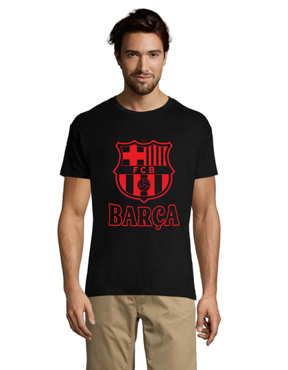 FC Barcelona 9 tricou negru pentru bărbati L