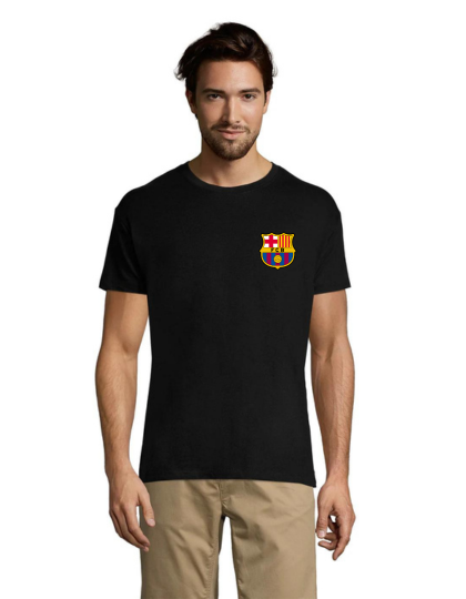 Tricou bărbati FC Barcelona negru 2XL