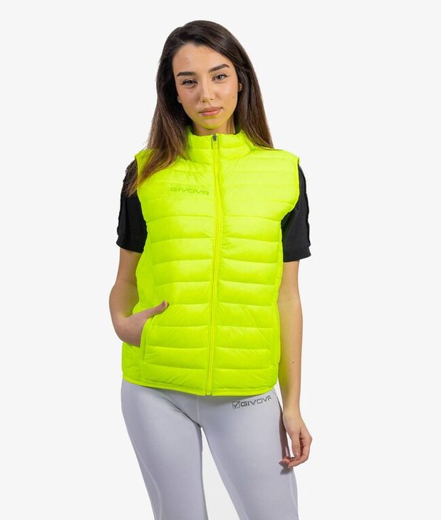 GIUBBOTTO SMANICATO GRECIA vestă galben fluo L