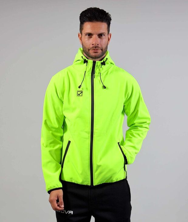 GIUBBOTTO SOFT SHELL galben fluo/negru 3XL