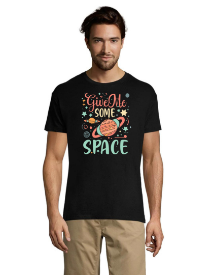 Dă-mi niste space tricou bărbati negru 2XL