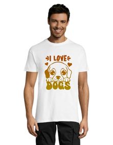 I love dog's 2 tricou bărbați alb 2XS