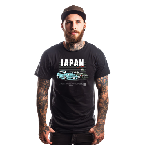 Tricou bărbați Japan Culture alb L