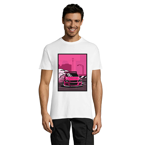 Japoneză - Drifting Car tricou bărbați alb 2XS