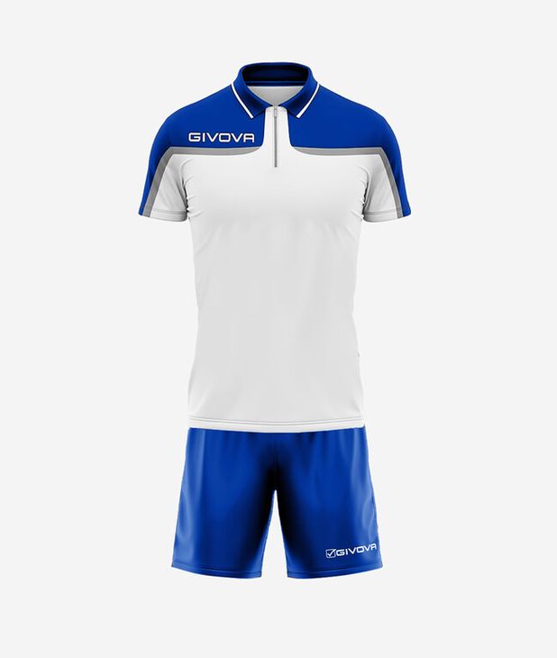 KIT FAST tricou alb/albastru azur 2XL