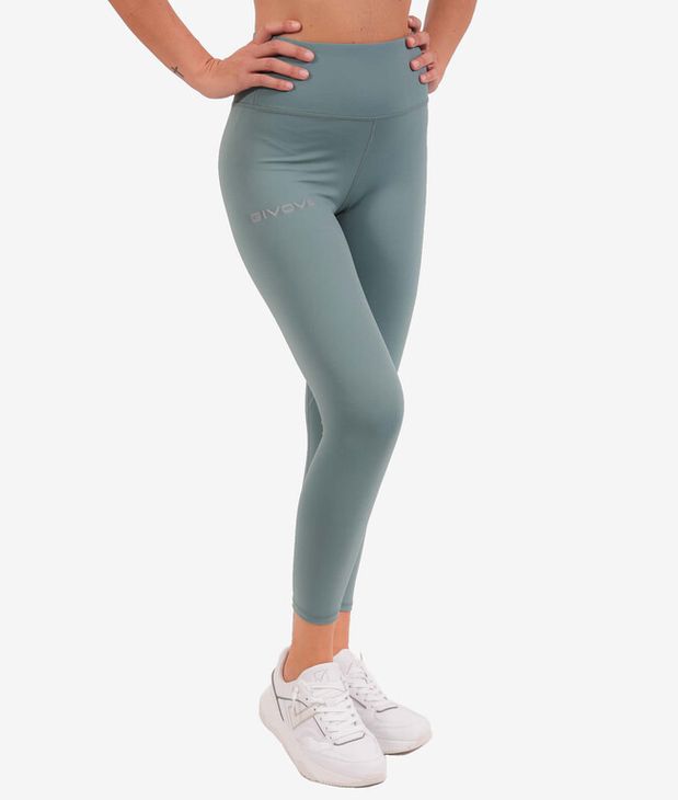 LEGGINGS BASIC VERDE PETROLIO Tg. XS