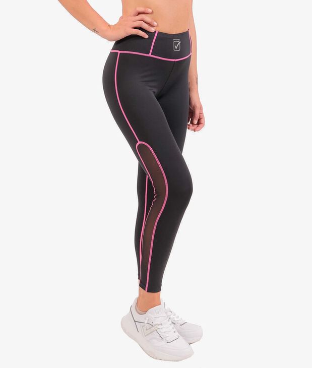 LEGGINGS MOON pantaloni de jogging negru/roz L