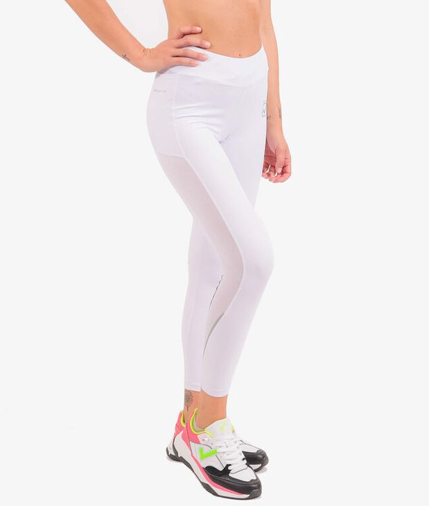 LEGGINGS STYLE DONNA pantaloni de jogging alb XS