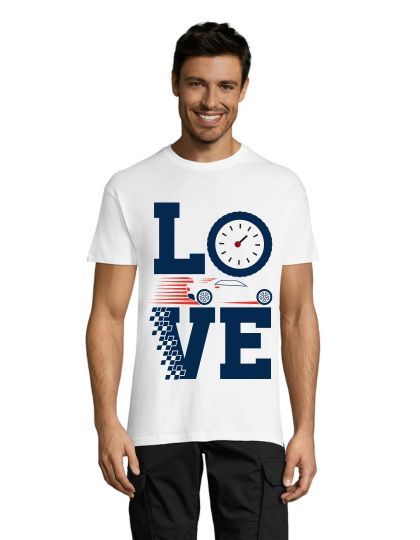 Tricou bărbati Love racing negru 2XL