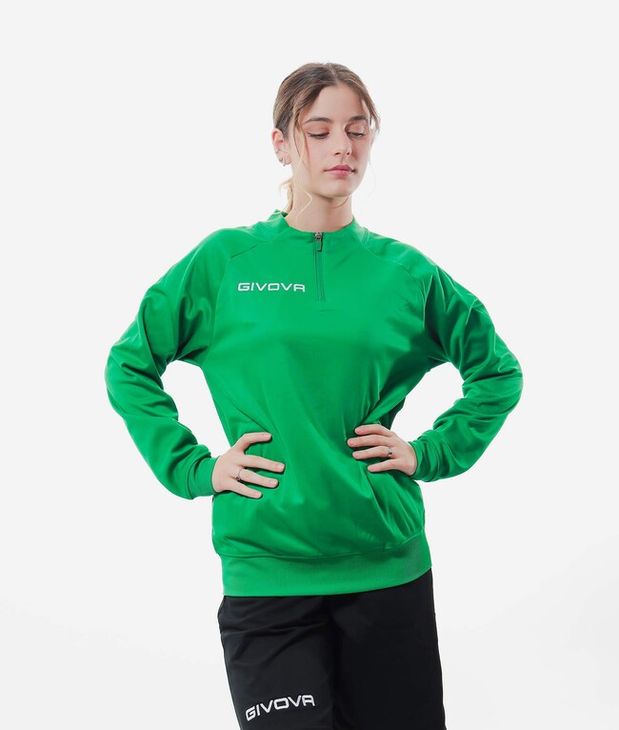 MAGLIA POLARFLEECE TECNICA (HALF ZIP) 500 sacou verde 2XL