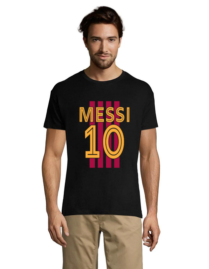 Messi 1 tricou negru pentru bărbati L