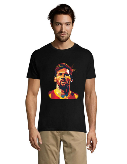 Messi 2 tricou negru pentru bărbati L