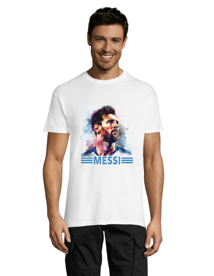 Messi 3 tricou alb pentru bărbați 2XL