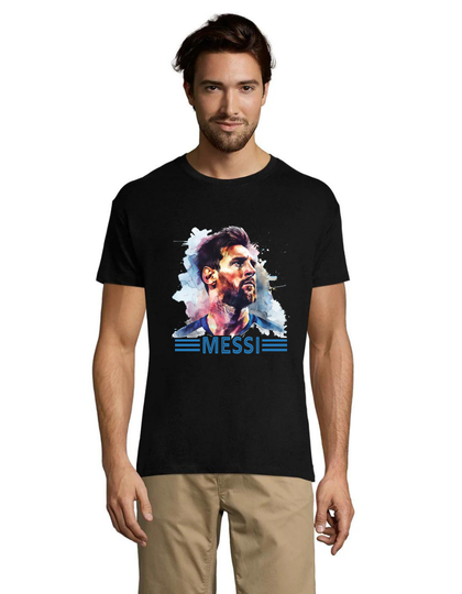 Messi 3 tricou negru pentru bărbati L