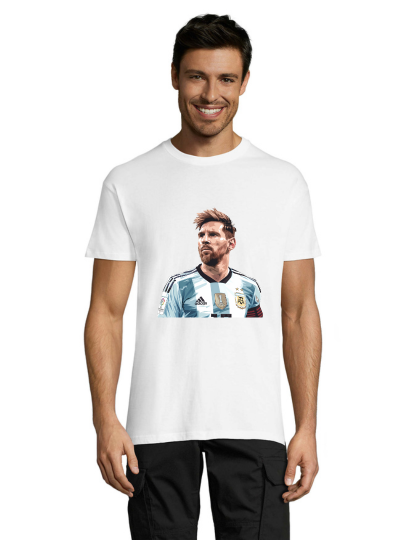 Messi 4 tricou alb pentru bărbați 2XL