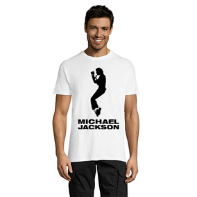 Tricou bărbați Michael Jackson alb 4XL