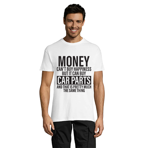 Money Can't Buy Happiness tricou bărbătesc alb 2XL