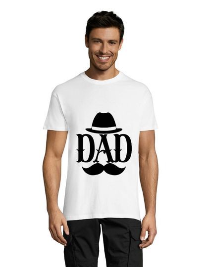 Tricou barbat Mustache Dad negru XS