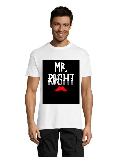 Tricou barbatesc Mr.Right negru XS