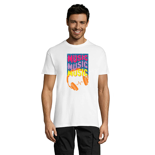 Music Music Music Tricou bărbati negru L