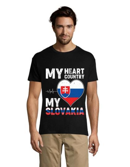 Vatra mea, tricoul meu Slovacia pentru bărbați alb XL
