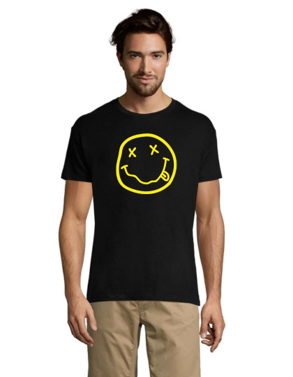 Tricou barbatesc Nirvana negru XS