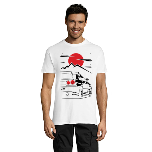 Tricou bărbati Nissan - GTR R34 Red Sun negru XS