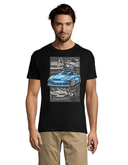 Tricou bărbati Nissan Silvia S13 negru 2XL