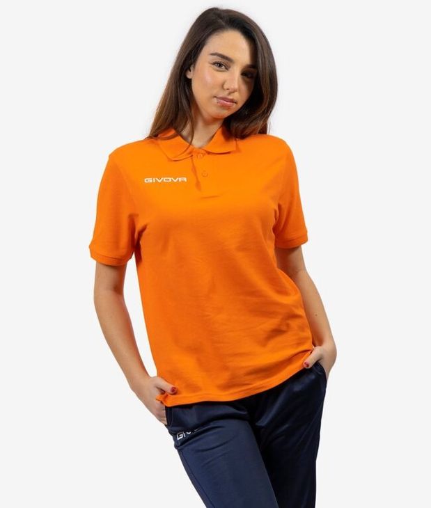 POLO COTONE PIQUET SUMMER cămaşă polo portocale XL