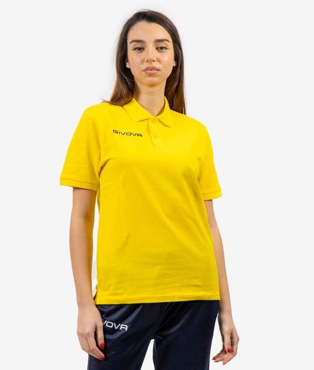 POLO COTONE PIQUET SUMMER cămaşă polo galben 2XL