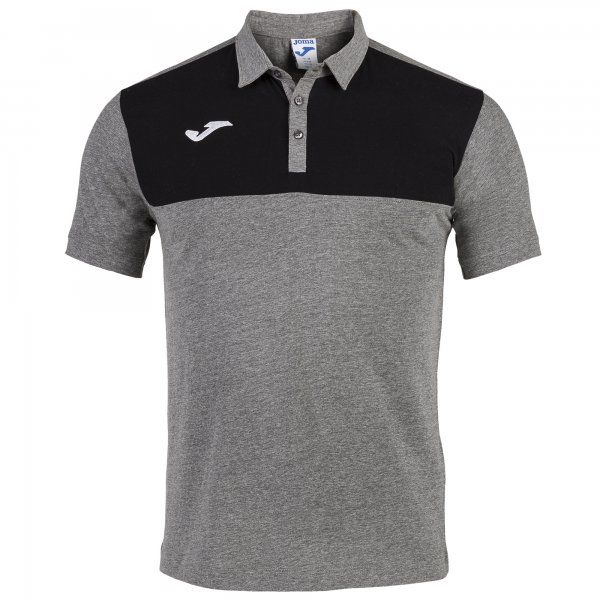 POLO SHIRT WINNER COTTON cămaşă polo melange gri mai închis 2XS