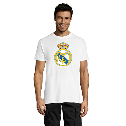 Tricou pentru bărbați Club Real Madrid alb 2XS