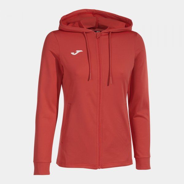 SCULPTURE II ZIP-UP HOODIE roşu 2XS