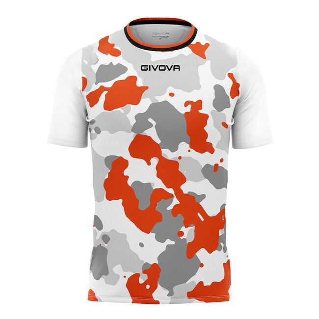 SHIRT ARMY INTERLOCK tricou alb/portocaliu L