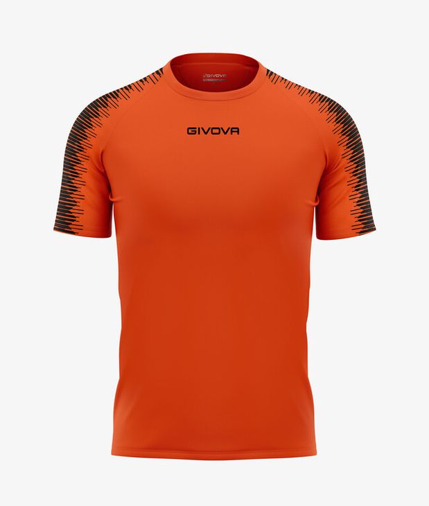 SHIRT CLUB IN MESH ARANCIO FLUO/NERO Tg. XS